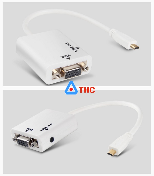 Dây chuyển mini HDMI sang VGA